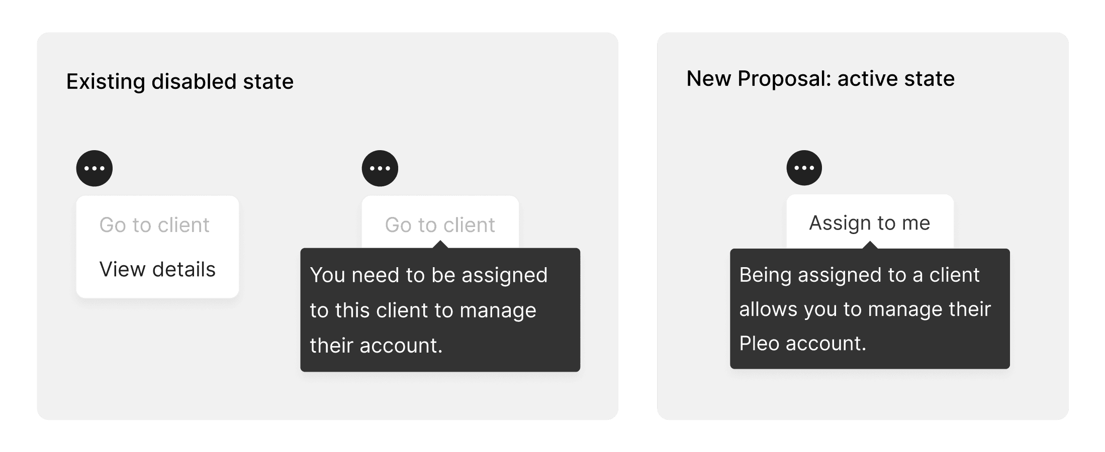 The evolution of our client assignment UI